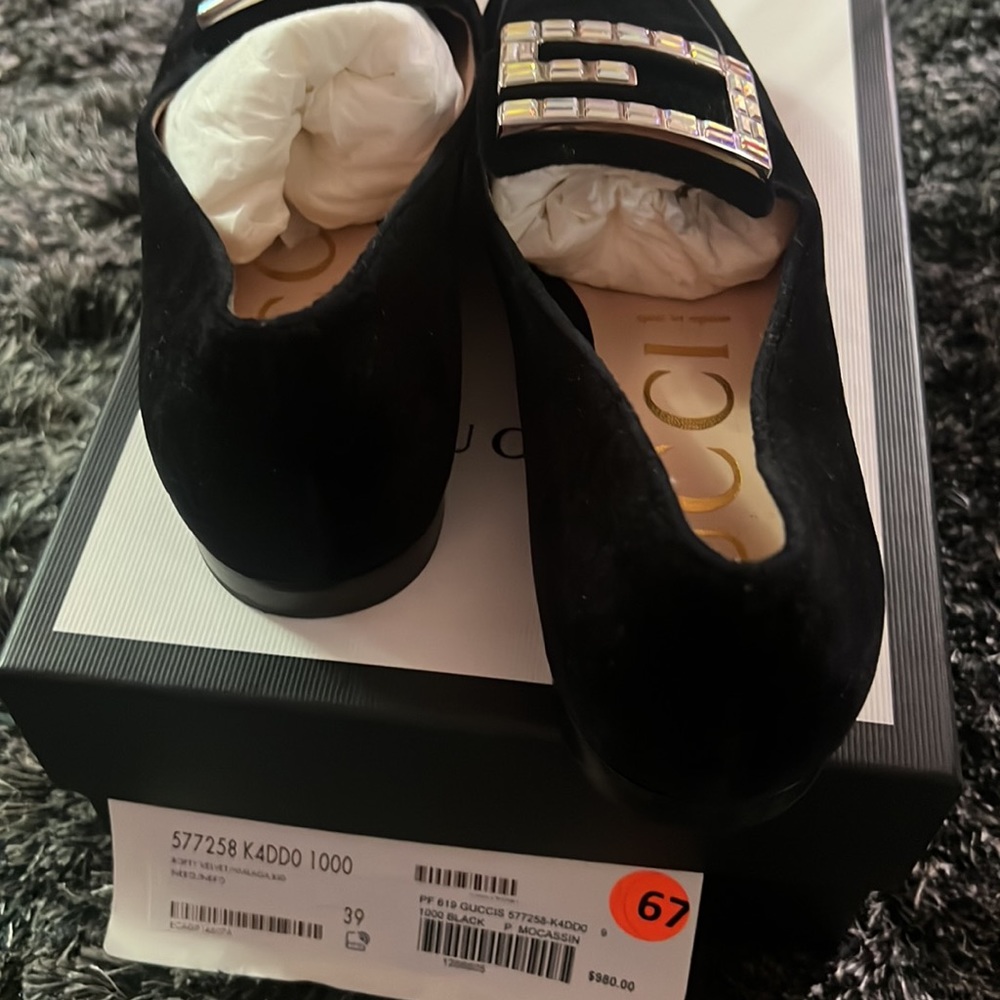 Gucci iridescent crystal black loafer, size 39 - Picture 6 of 9
